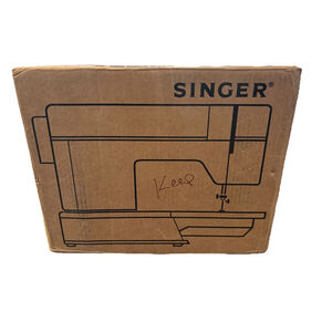 Singer White Electronic Control Easy Thread Stitch Width Sewing Machine 57817C